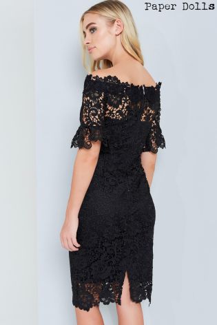 Paper Dolls Crochet Lace Midi Dress